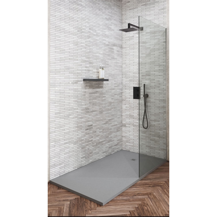 Royal Bath and Marble Curbless Shower Base Rex Slate 60" x 32